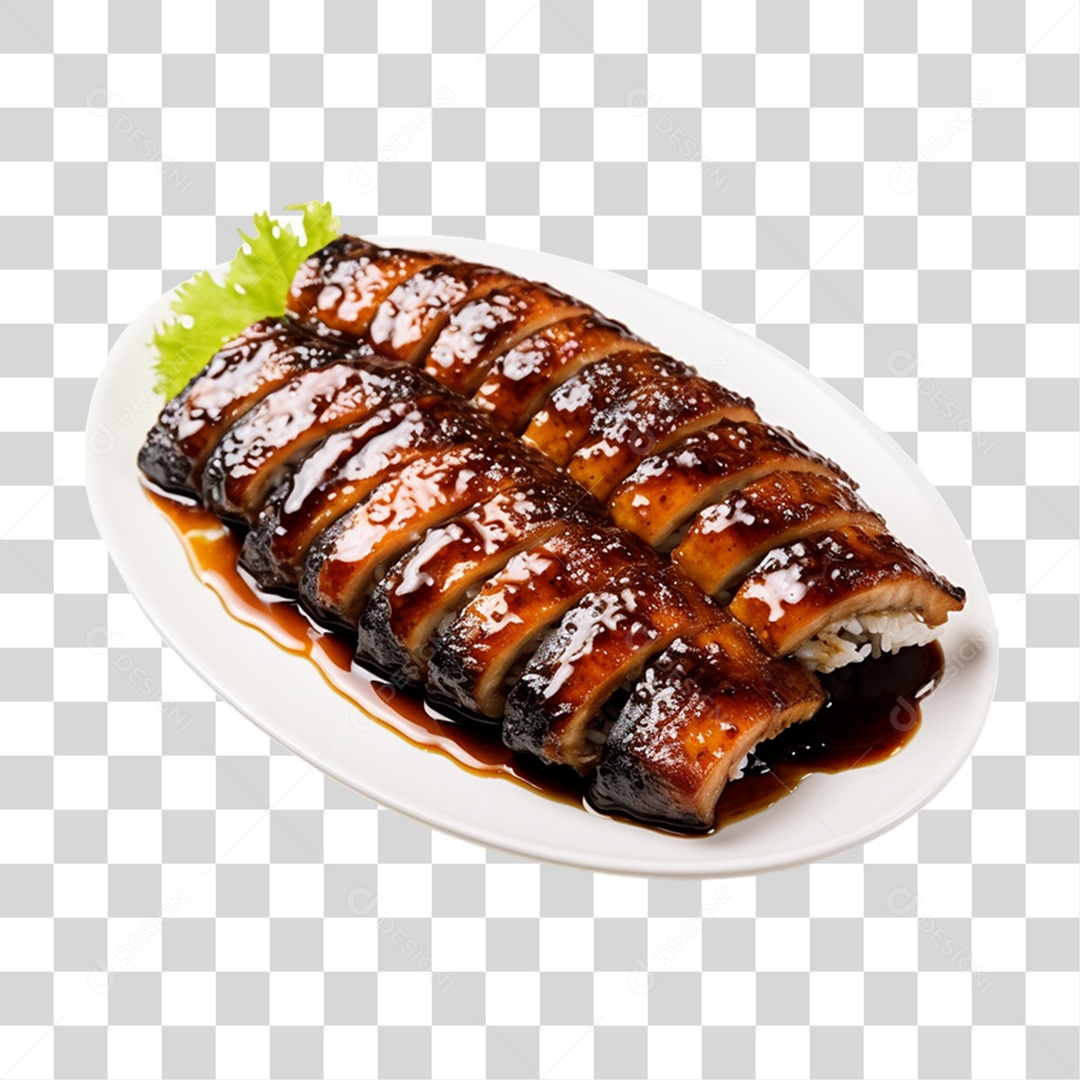 Kabayaki Peixe PNG Transparente