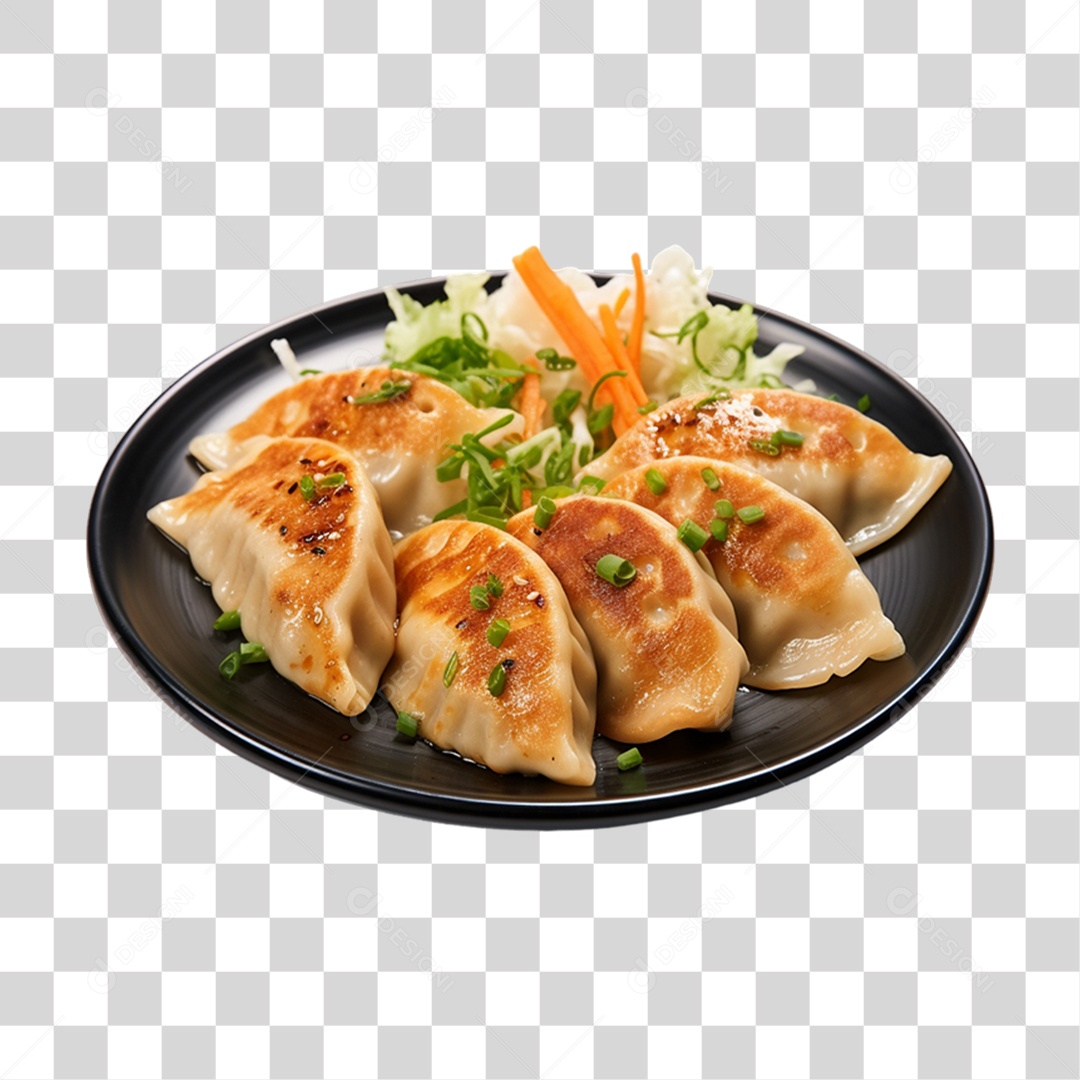 Guioza Prato Culinária Chinesa PNG Transparente