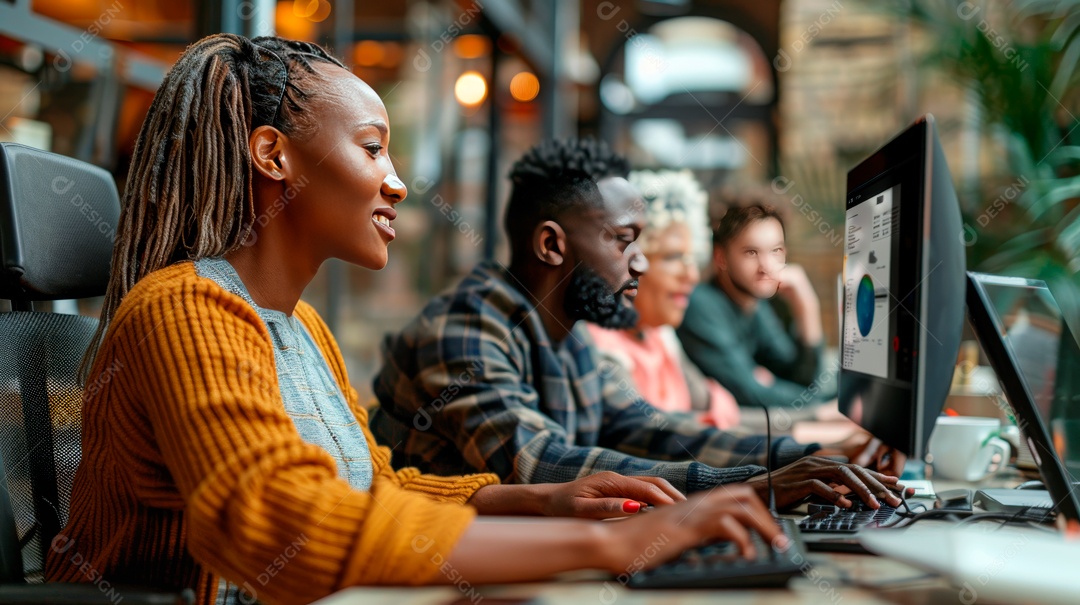 Inclusão pessoas trabalhando.