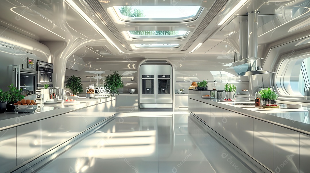 Design de interiores de realidade virtual.