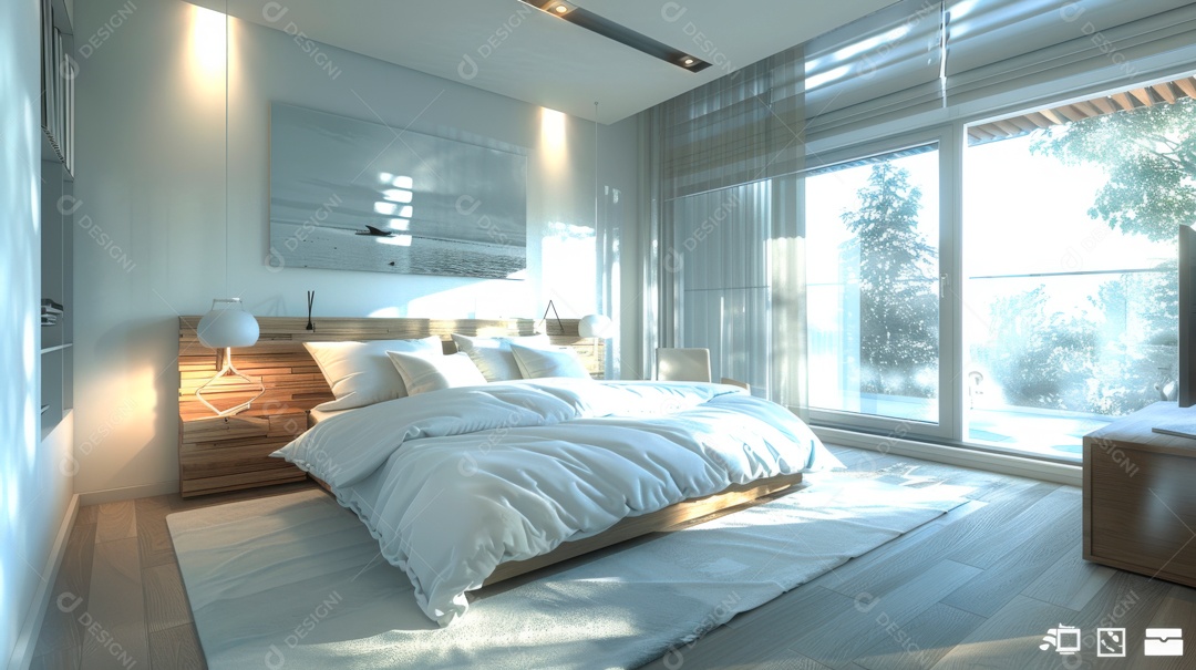 Design de interiores de realidade virtual.