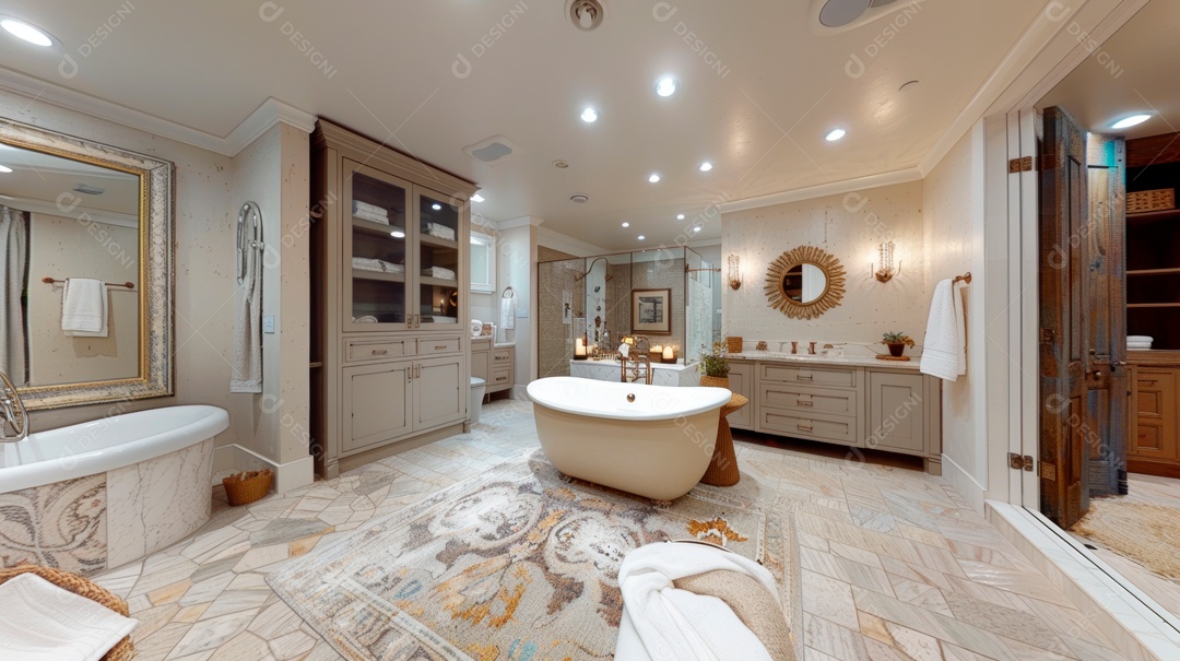 Design de interiores de realidade virtual.