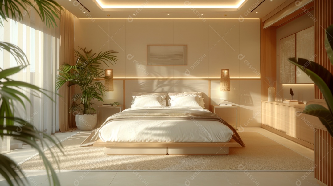 Design de interiores de realidade virtual.