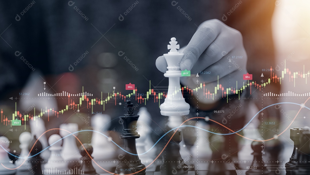 Um jogo de xadrez está sendo jogado com um rei branco e um peão preto