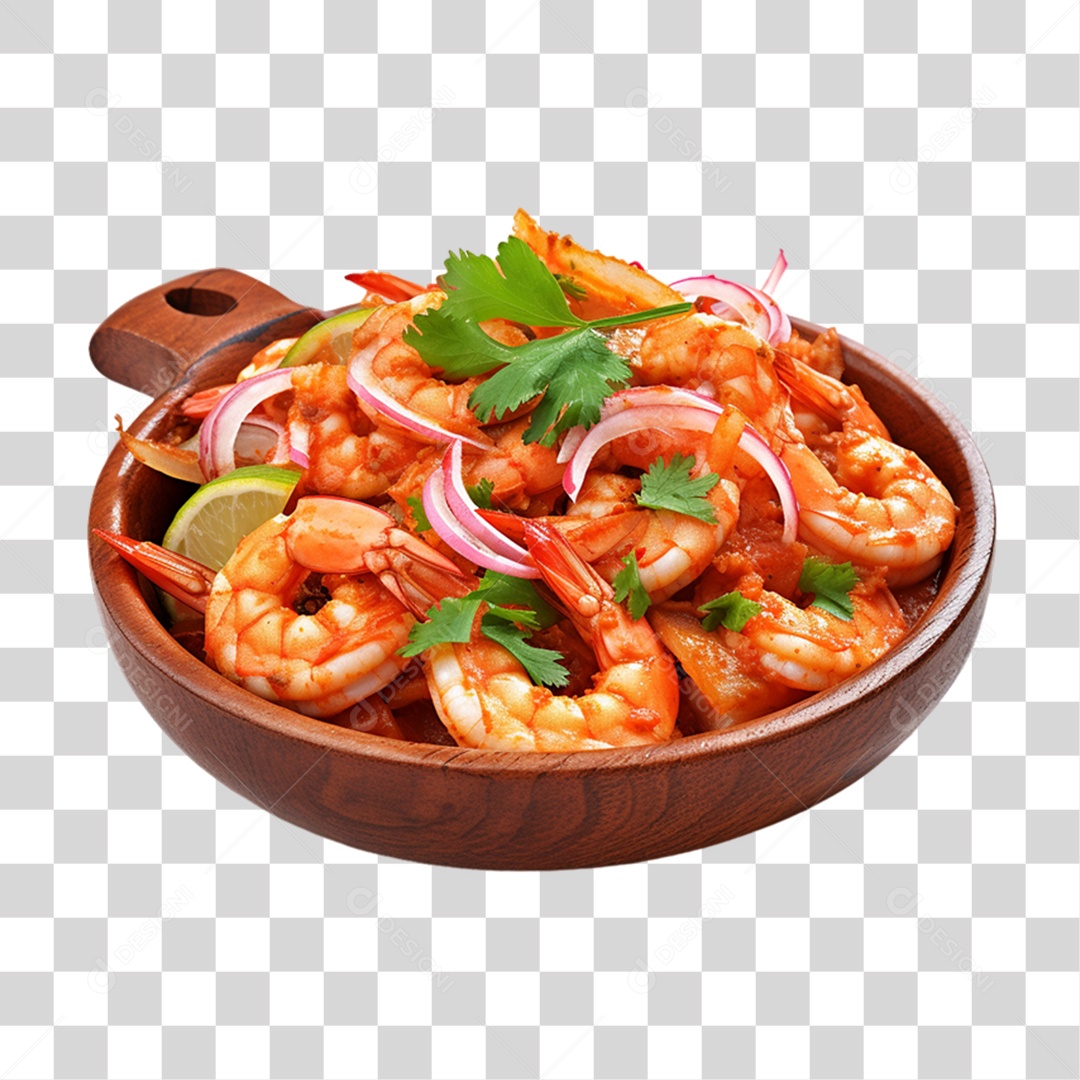Porção de Camarões PNG Transparente