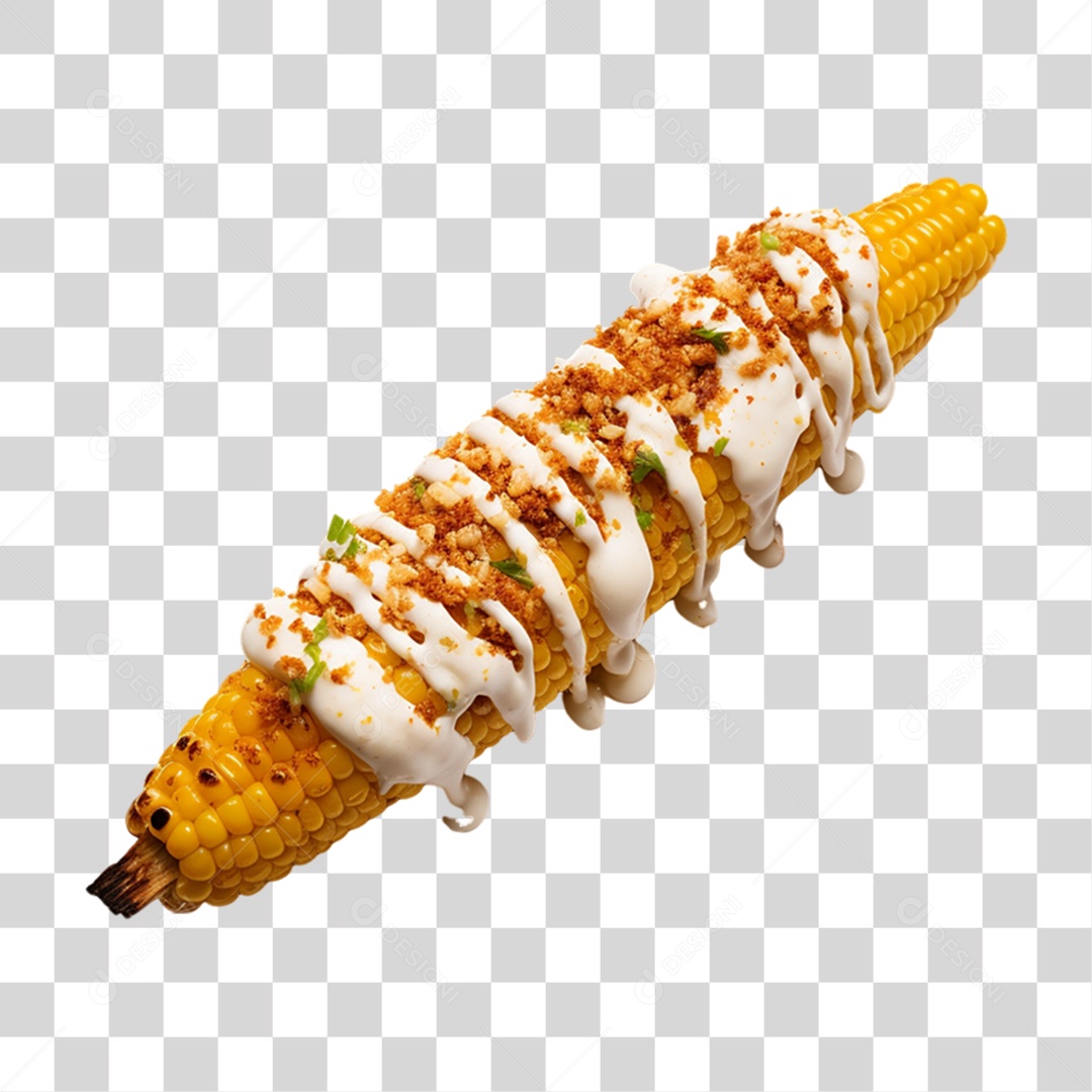Milho Assado Temperado PNG Transparente