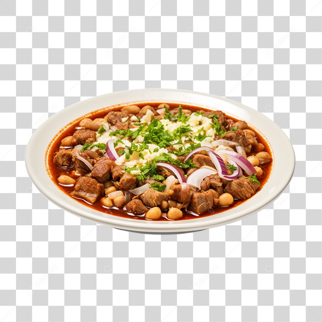 Pozole Prato Porção da Culinária Mexicana PNG Transparente