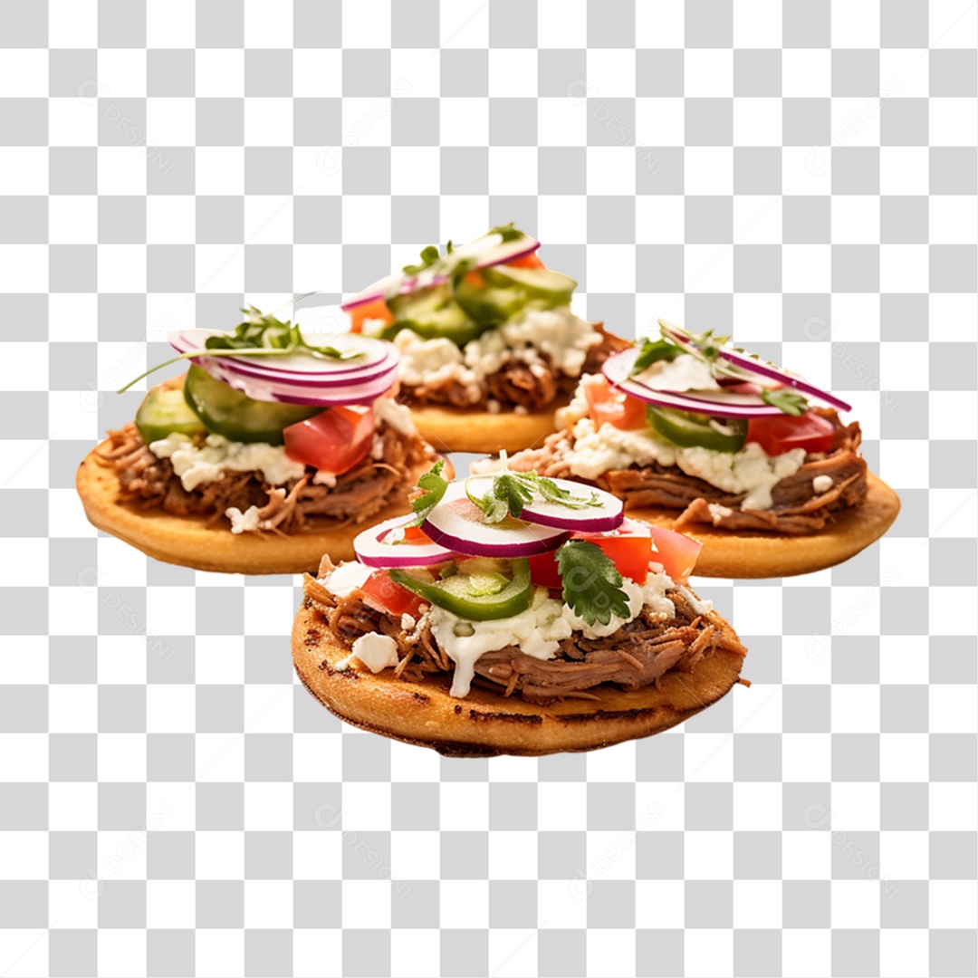 Sope Porção da Culinária Mexicana PNG Transpare