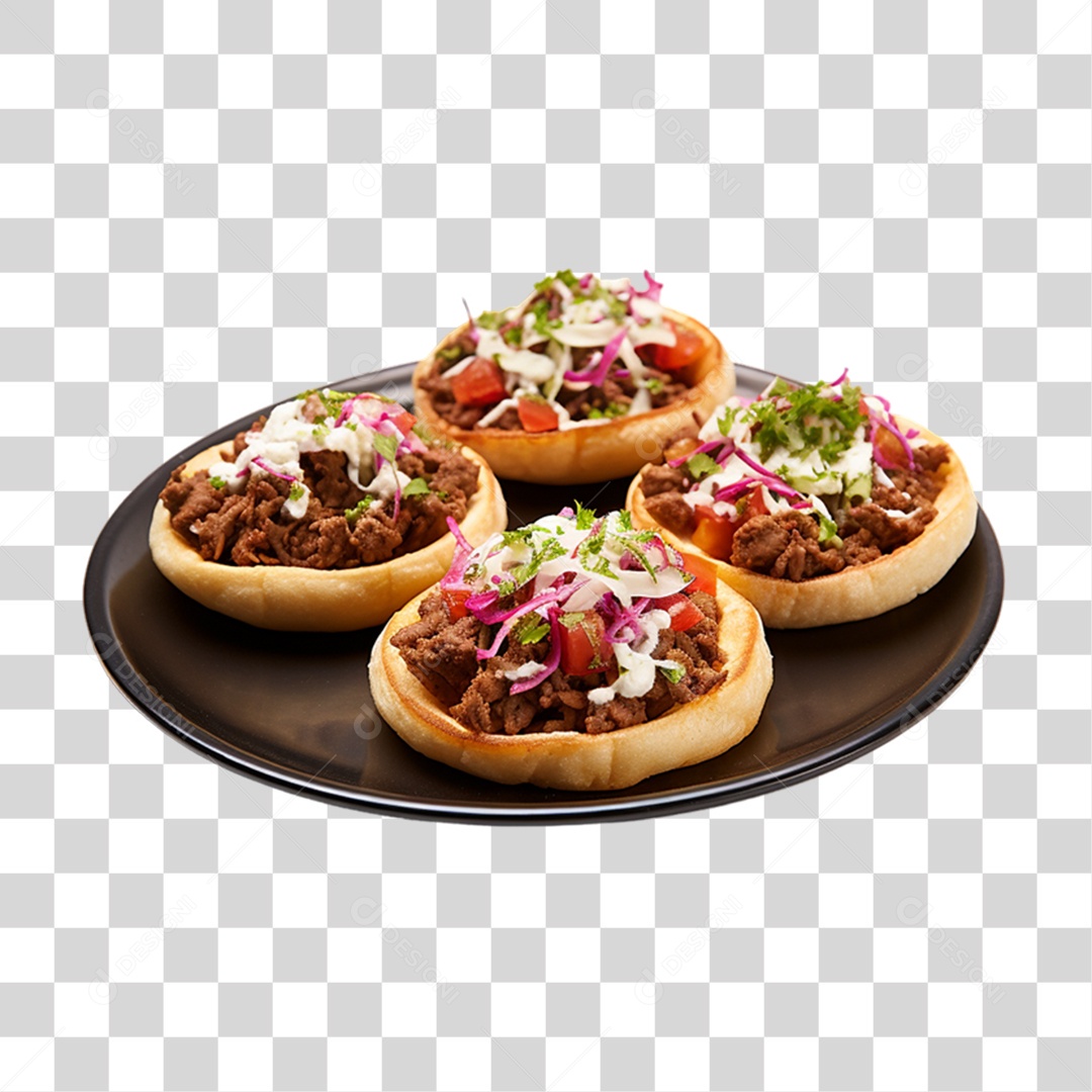 Sope Porção da Culinária Mexicana PNG Transparente