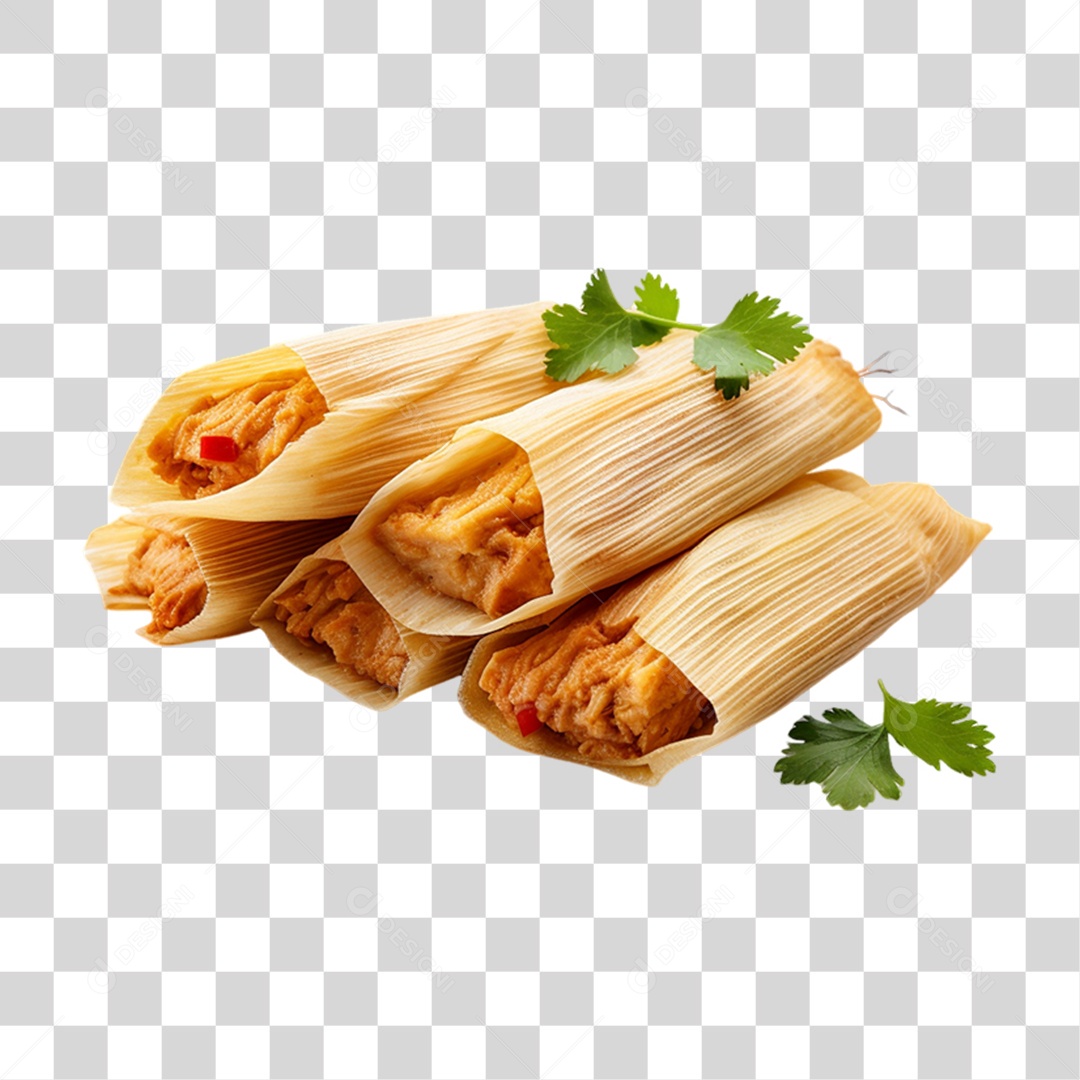 Tamale Prato Tradicional da Culinária Asteca PNG Transparente
