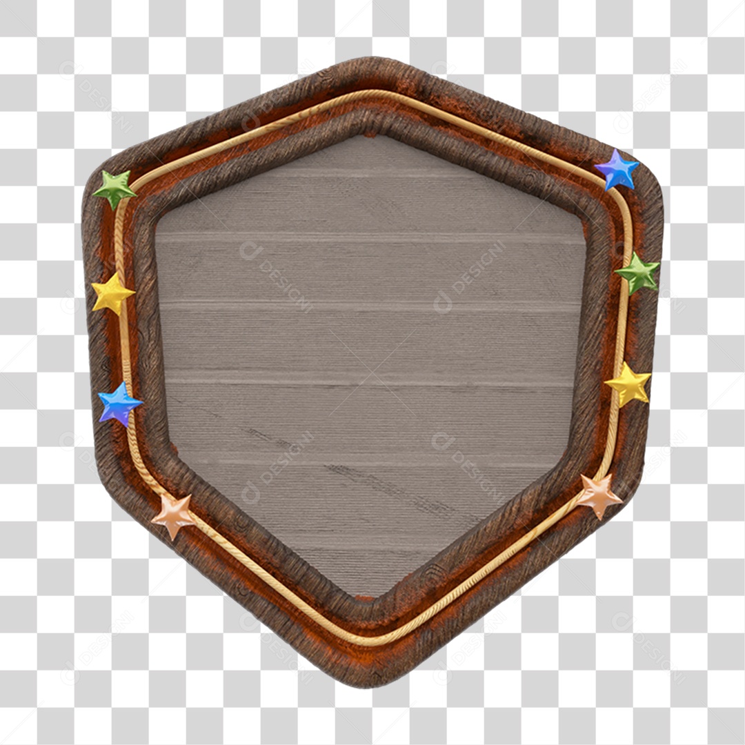 Placa de Madeira PNG Transparente