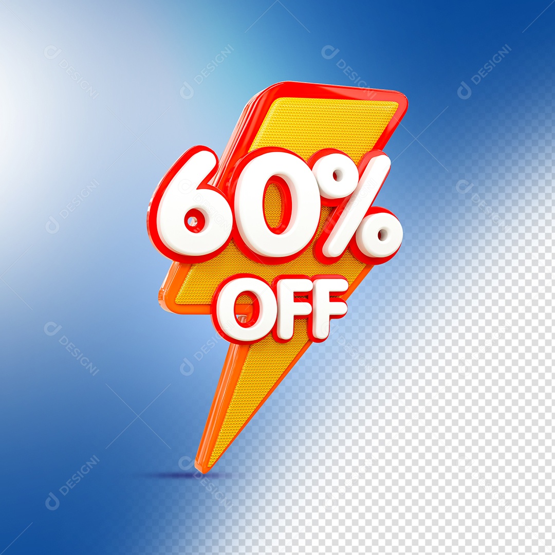 Desconto 60% OFF Elemento 3D para Coposição PSD
