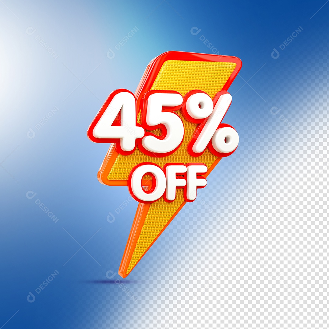 Desconto 45% OFF Elemento 3D para Coposição PSD