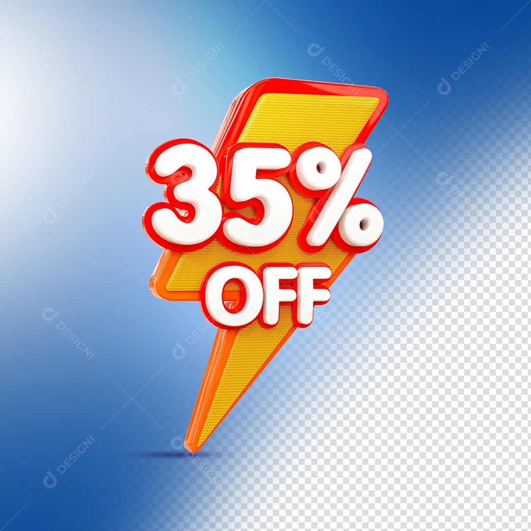 Desconto 35% OFF Elemento 3D para Coposição PSD