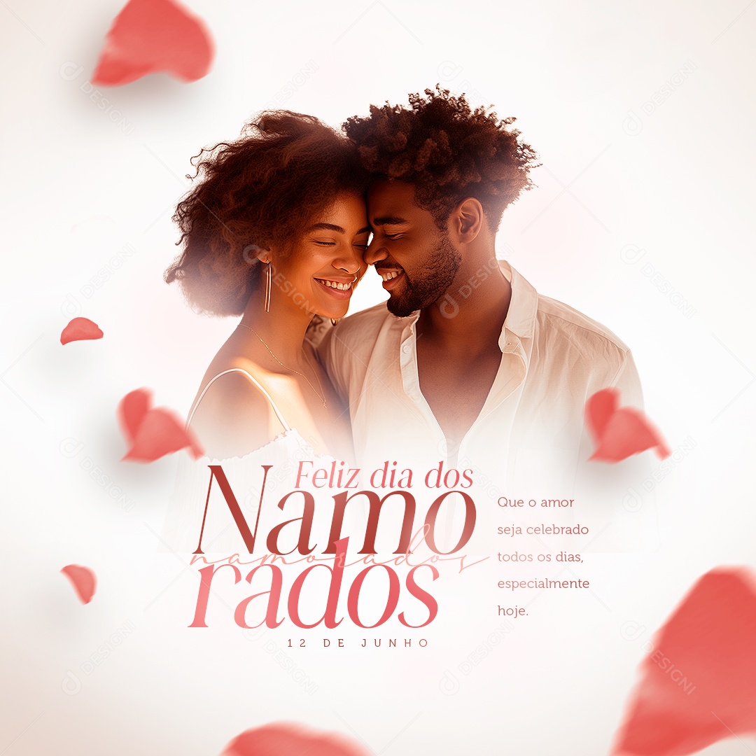 Feliz Dia dos Namorados 12 de Junho Social Media PSD Editável