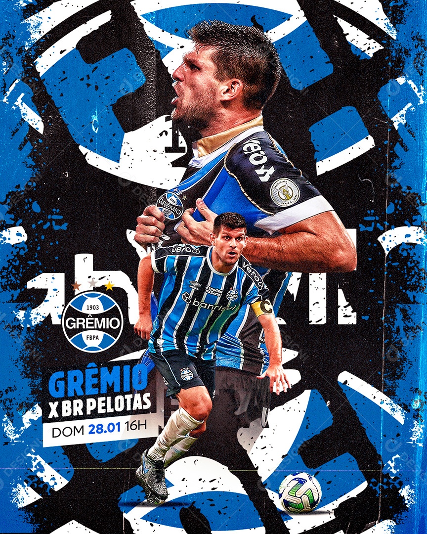 Grêmio Kannemann Futebol PSD Editável