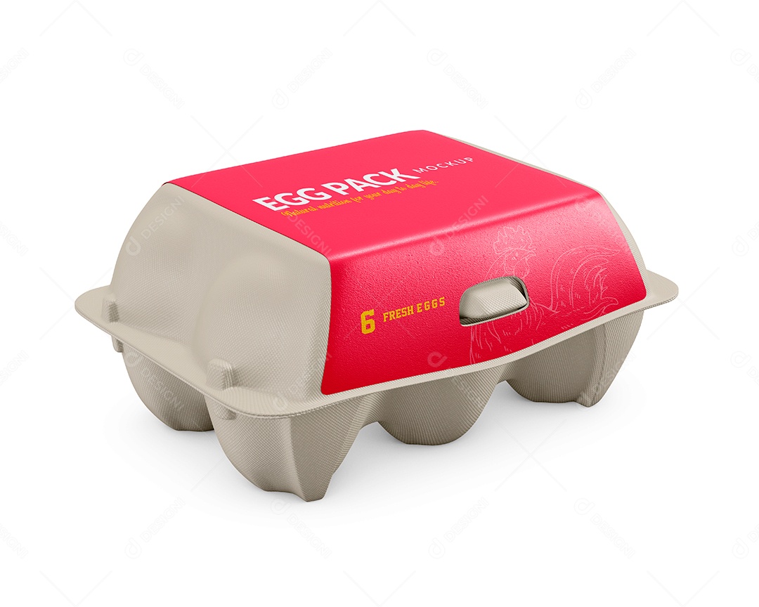 Caixa de Ovos PSD Editável Mockup