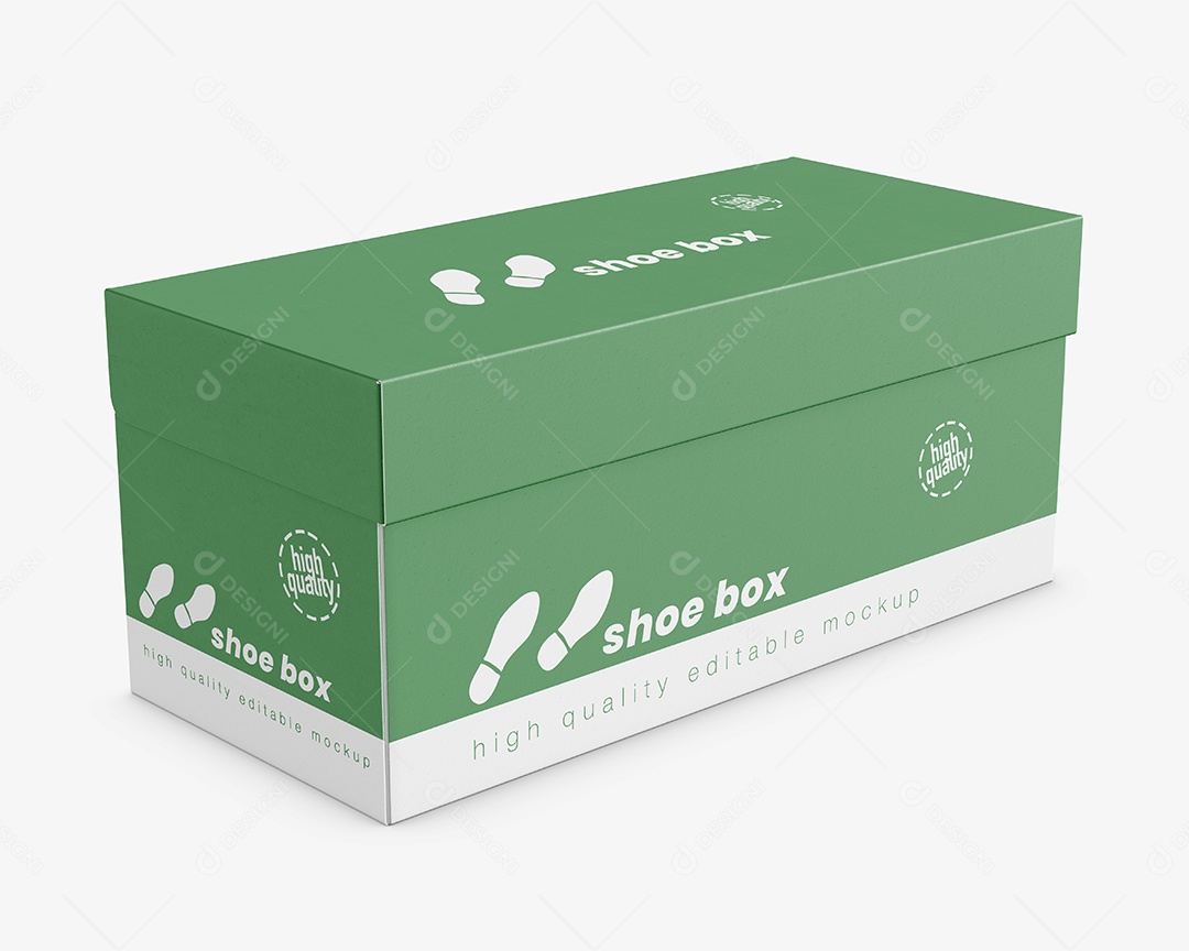 Caixa de Sapato PSD Editável Mockup