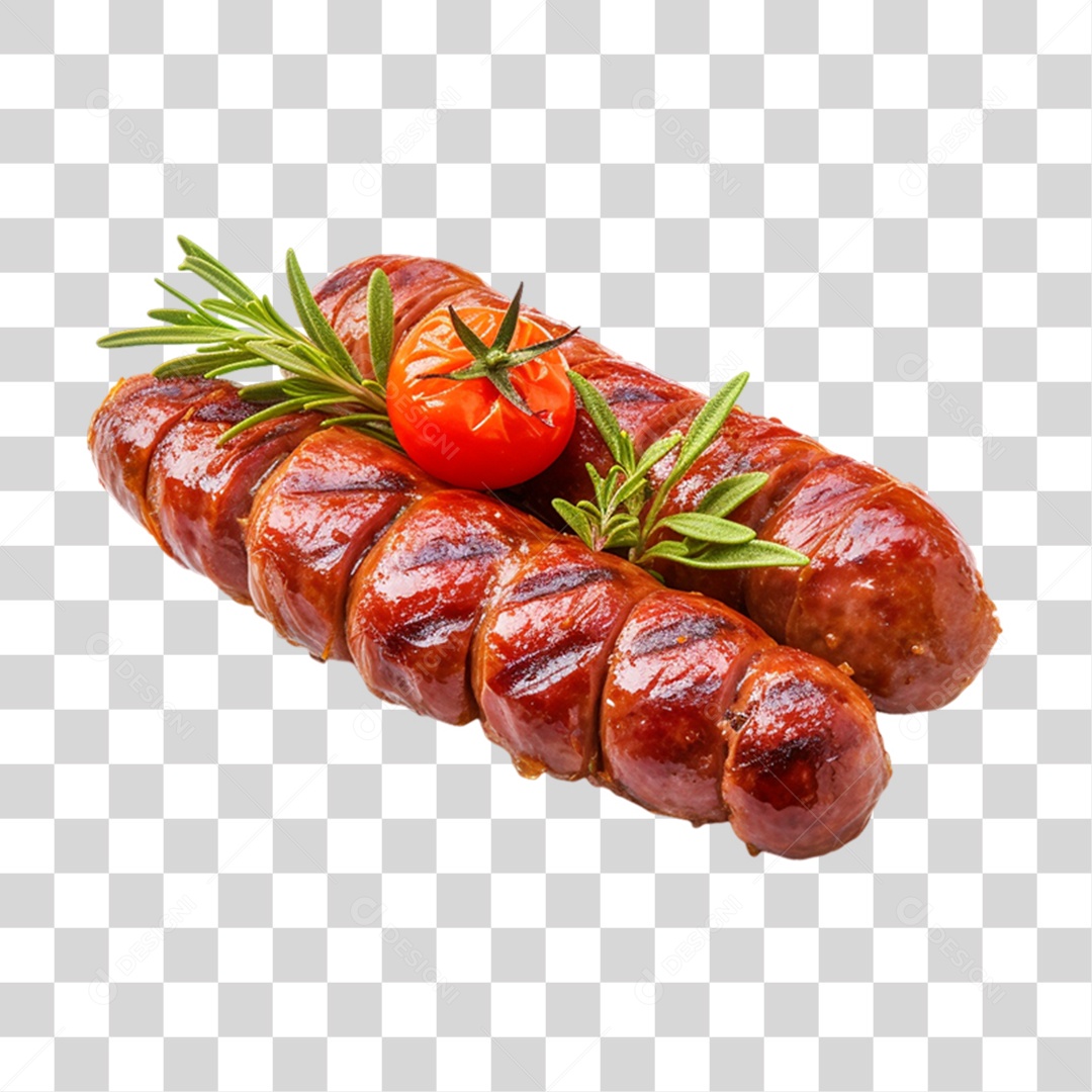 Linguiça Assada PNG Transparente