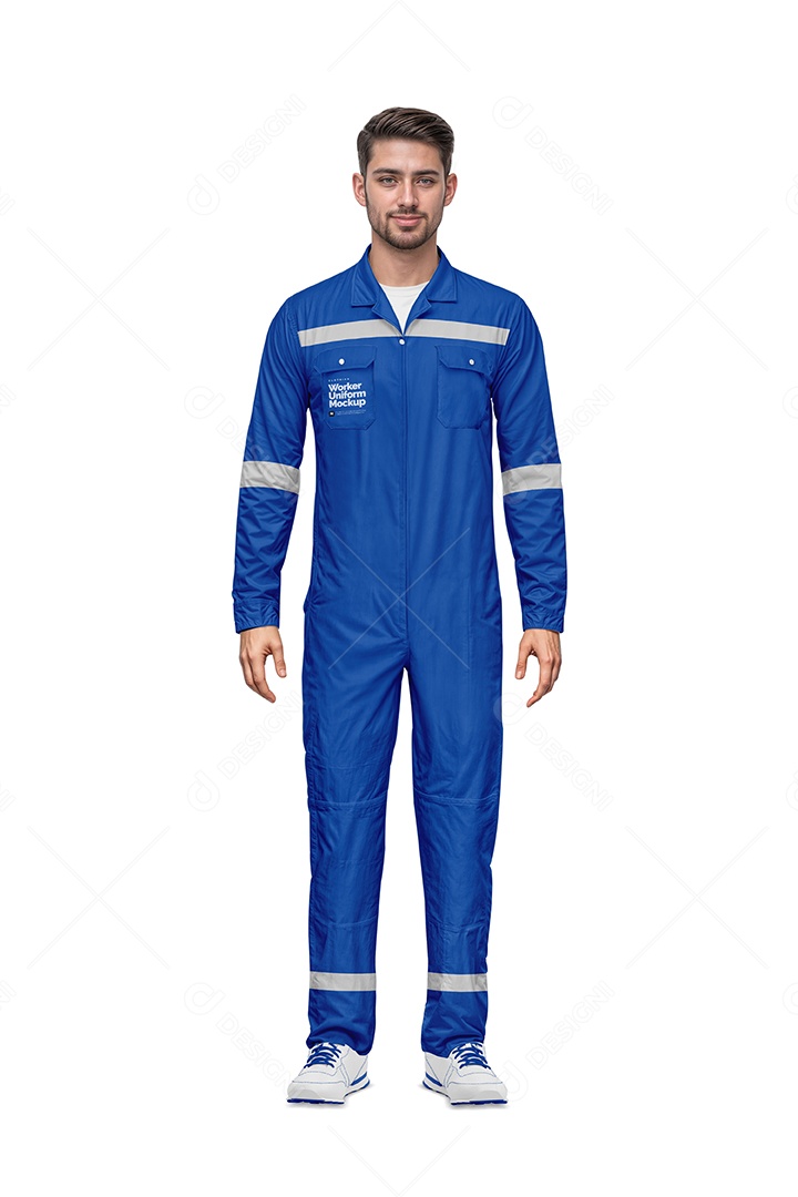Uniforme de Trabalhador PSD Editável Mockup