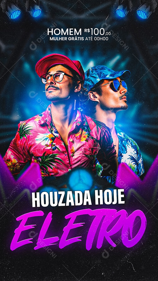 Story Flyer Houzada Hoje Eletro Social Media PSD Editável