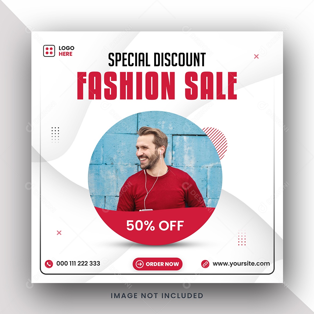 Loja de Roupas Oferta Social Media PSD Editável