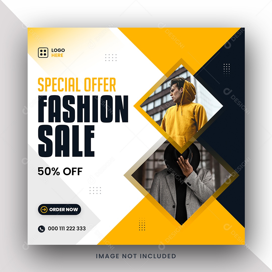 Loja de Roupas Oferta Especial Social Media PSD Editável