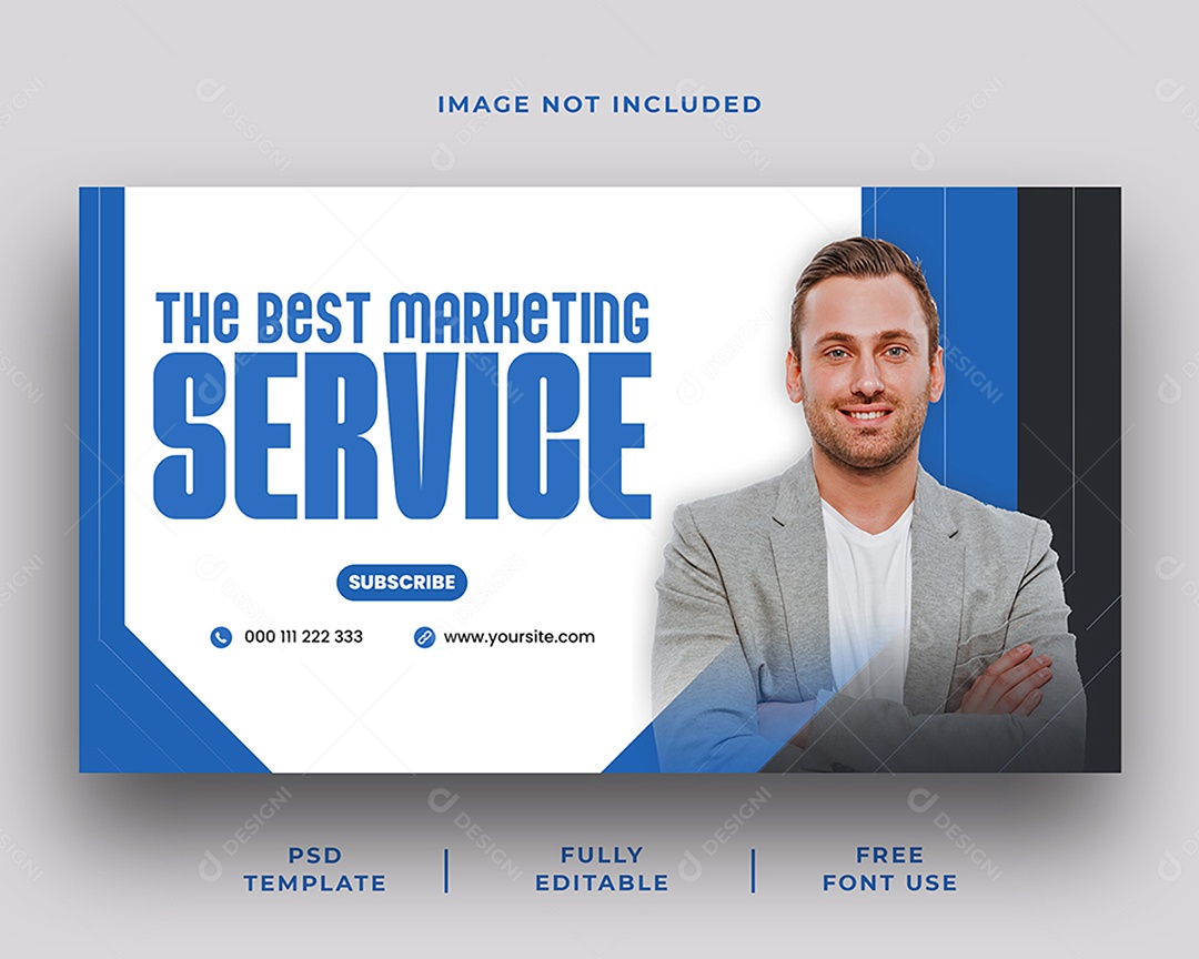 Agência Marketing Digital Social Media PSD Editável