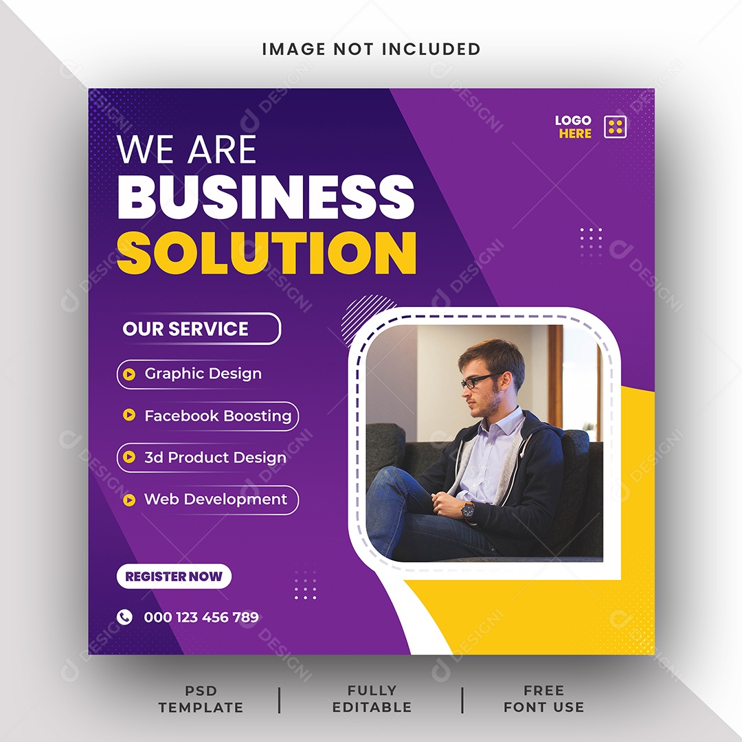 Agência de Negócios Somos a Solução Social Media PSD Editáve