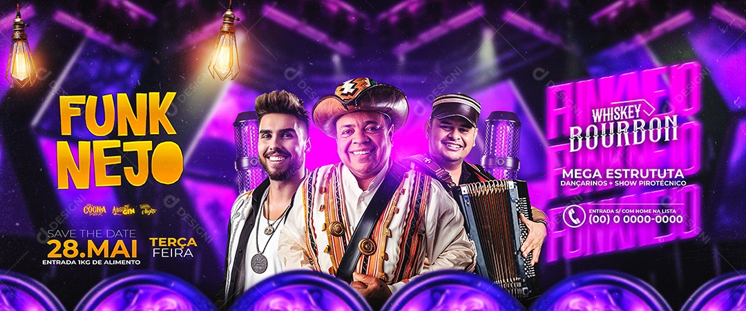 Carrossel Flyer Funk Nejo Terça Feira Social Media PSD Editável