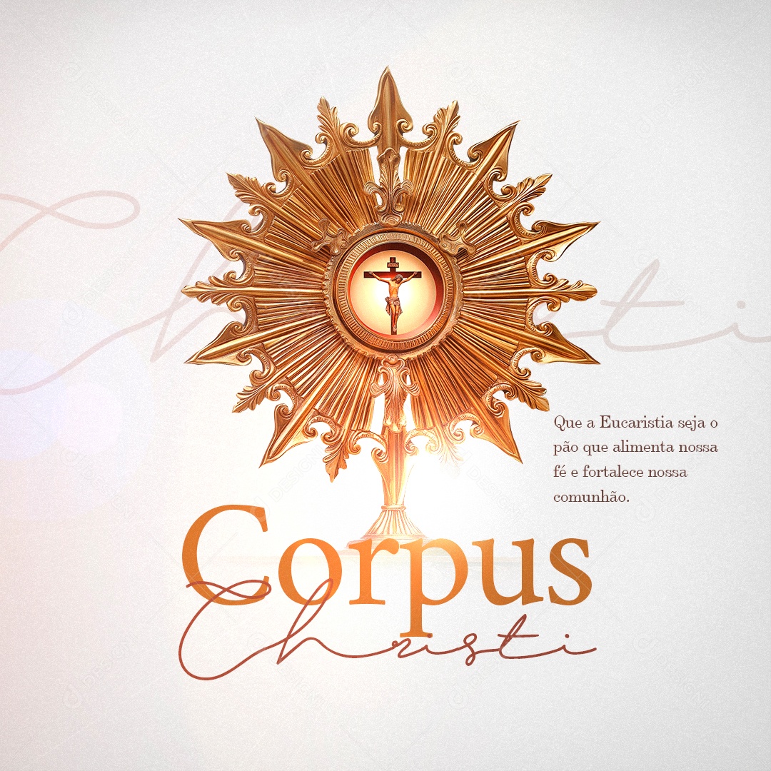 Corpus Christi 30 de Maio Social Media PSD Editável