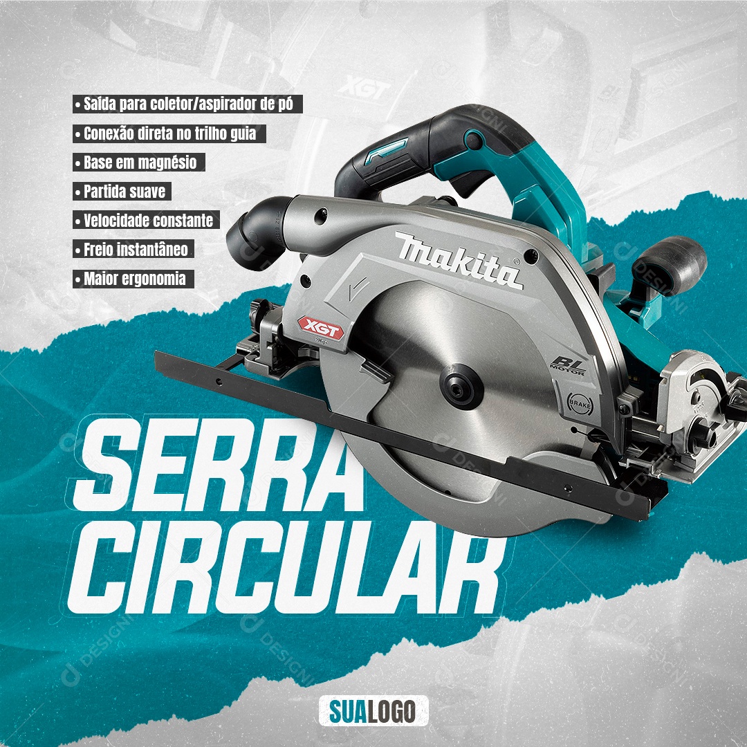 Social Media Produtos Makita Serra Circular PSD Editável