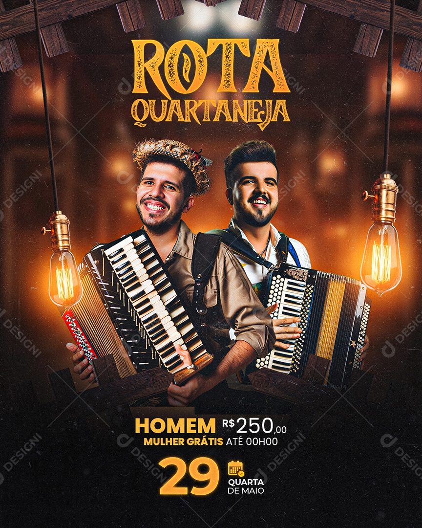 Flyer Rota Quartaneja Social Media PSD Editável