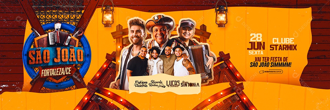 Carrossel Flyer São João Felipe Rocha Ricardo Rocha Social Media PSD Editável