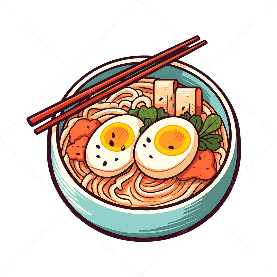 Laksa Ilustração Vetor EPS