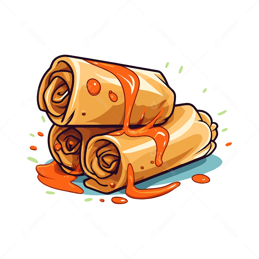 Lumpia Ilustração Vetor EPS