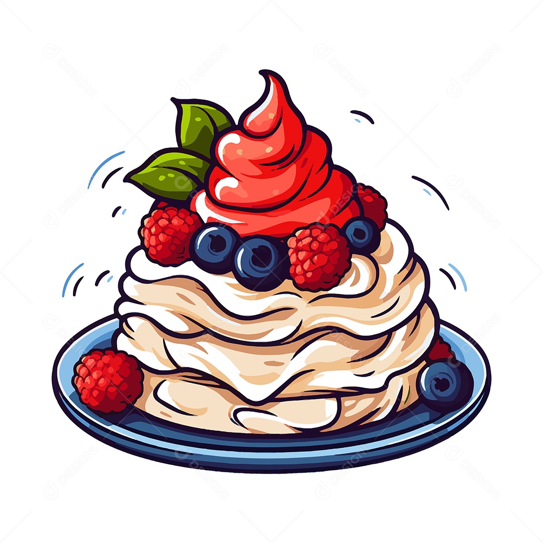 Pavlova Ilustração Vetor EPS