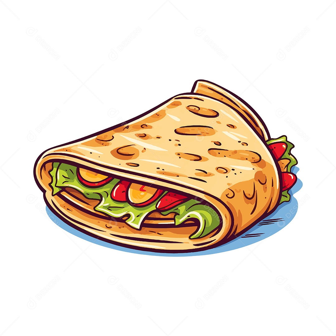 Taco Ilustração Vetor EPS