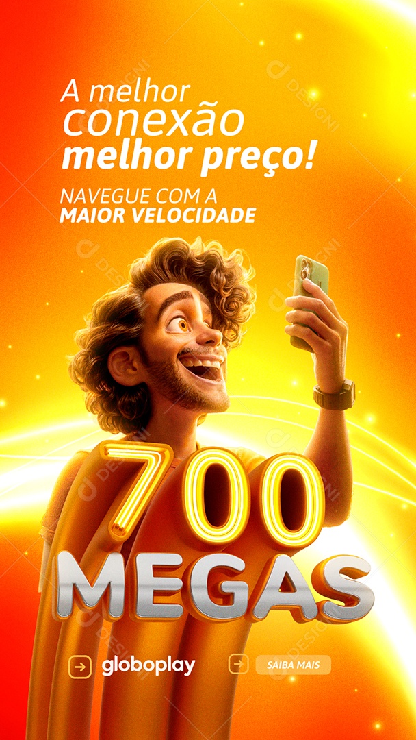 Campanha 700 Megas Social Media PSD Editável