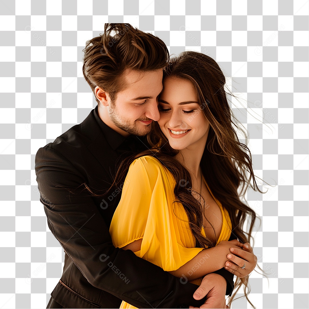 Jovem casal conceito do dia dos namorados