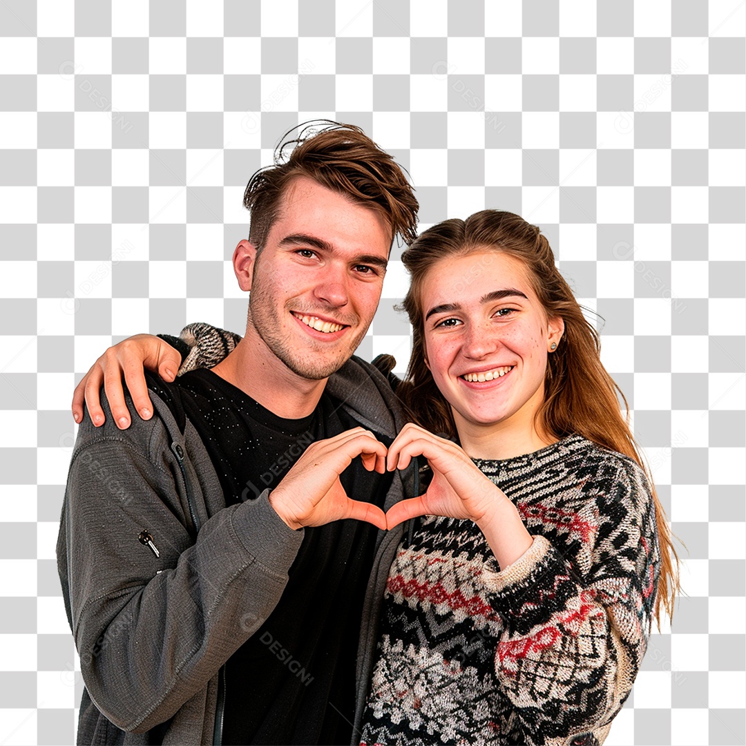 Jovem casal conceito do dia dos namorados