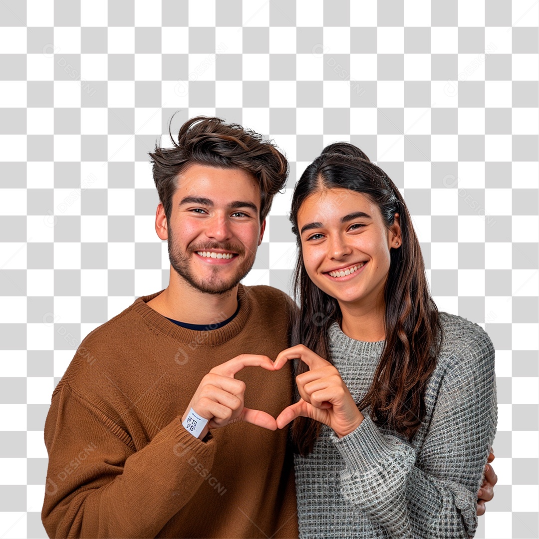 Jovem casal conceito do dia dos namorados
