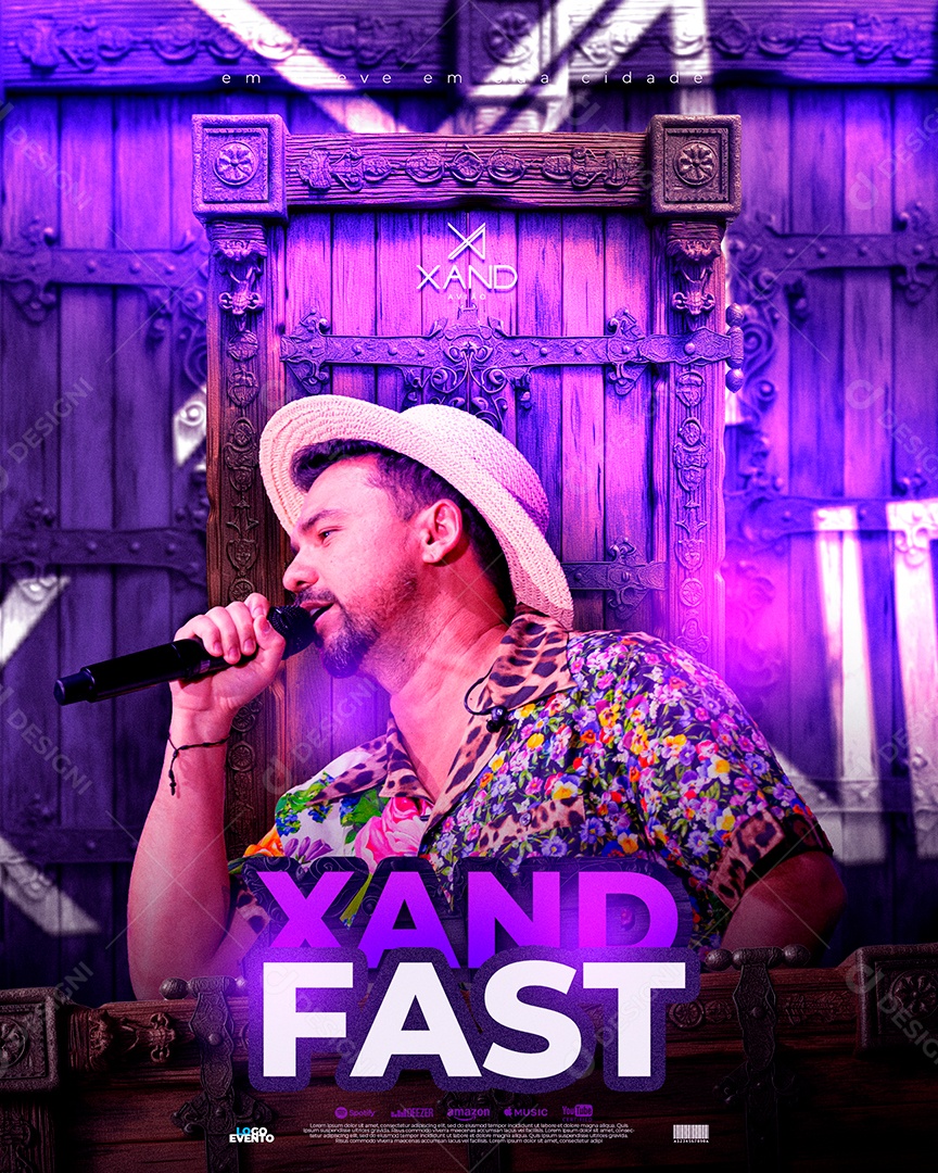 Flyer Xand Fast Feed Social Media PSD Editável