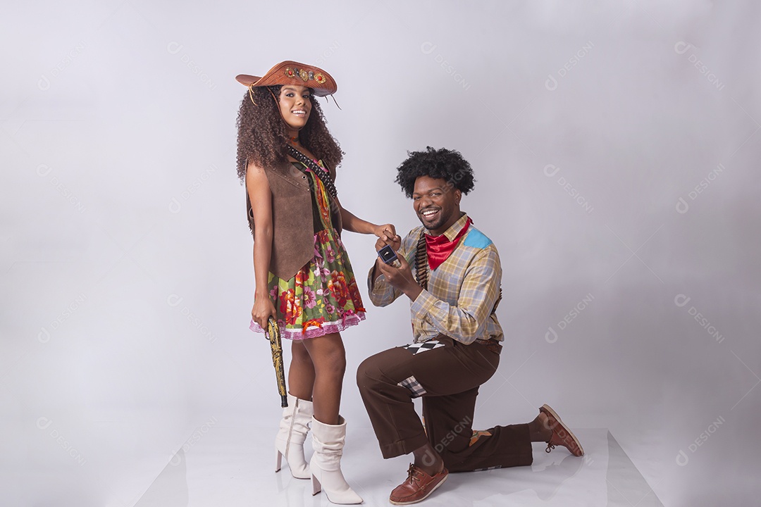 Casal vestidos para quadrilha junina traje lampião e maria bonita