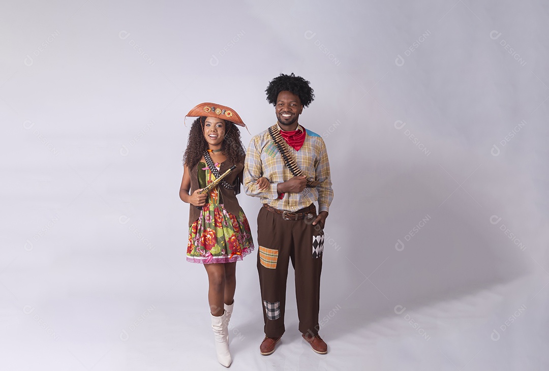 Casal vestidos para quadrilha junina traje lampião e maria bonita