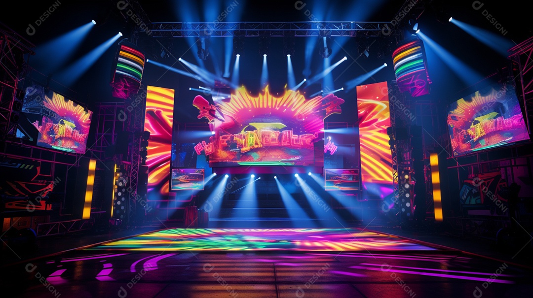 Background fundo de palco de festa