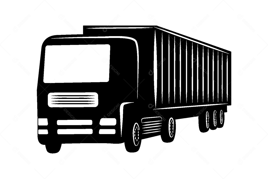 Modelo de logo de Caminhão Ilustração Vetor EPS