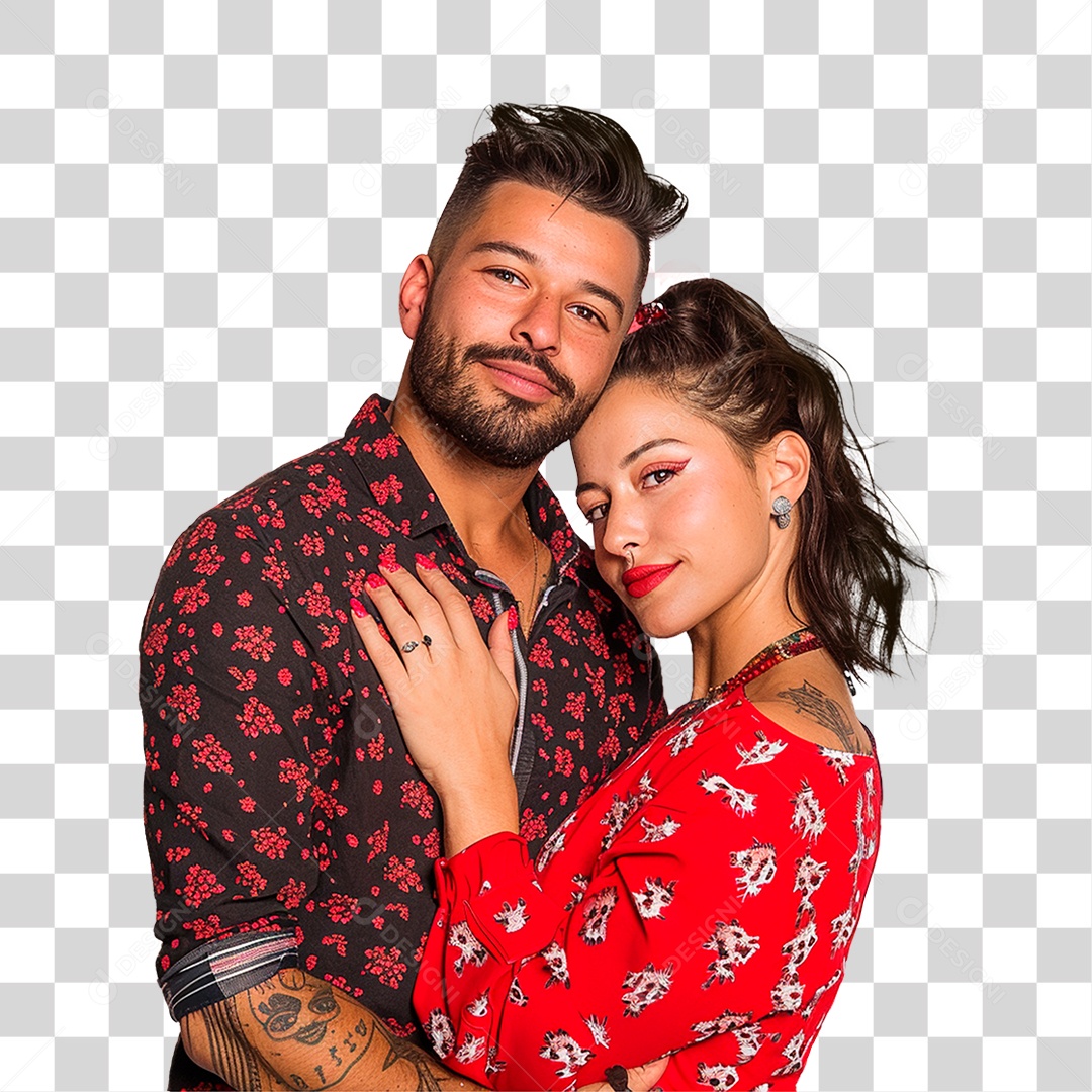 Jovem casal conceito do dia dos namorados
