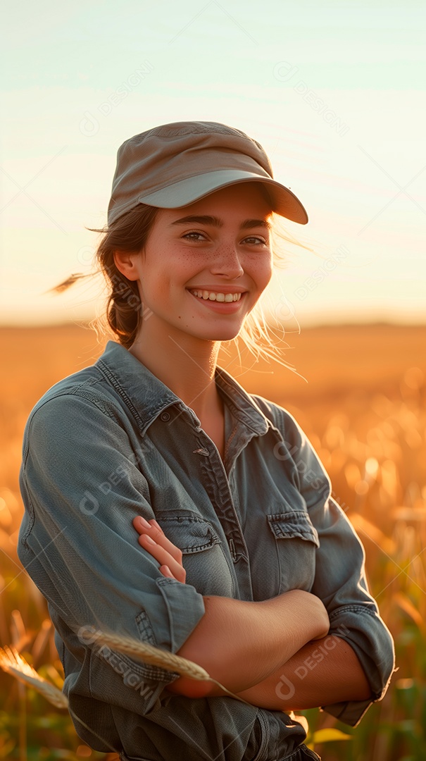 Imagem produtora trabalhadora rural agricultora fazendeira agro.