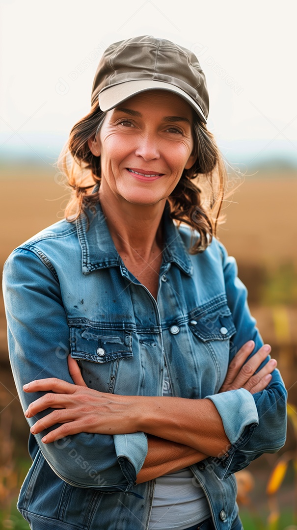 Imagem produtora trabalhadora rural agricultora fazendeira agro.